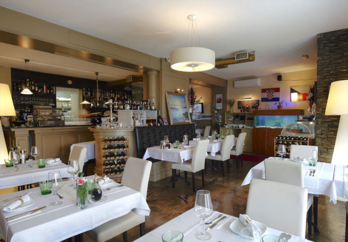 Chorvatská rybí restaurace Deco