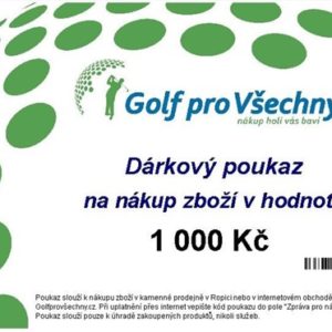 Dárkový poukaz Golf pro všechny.cz